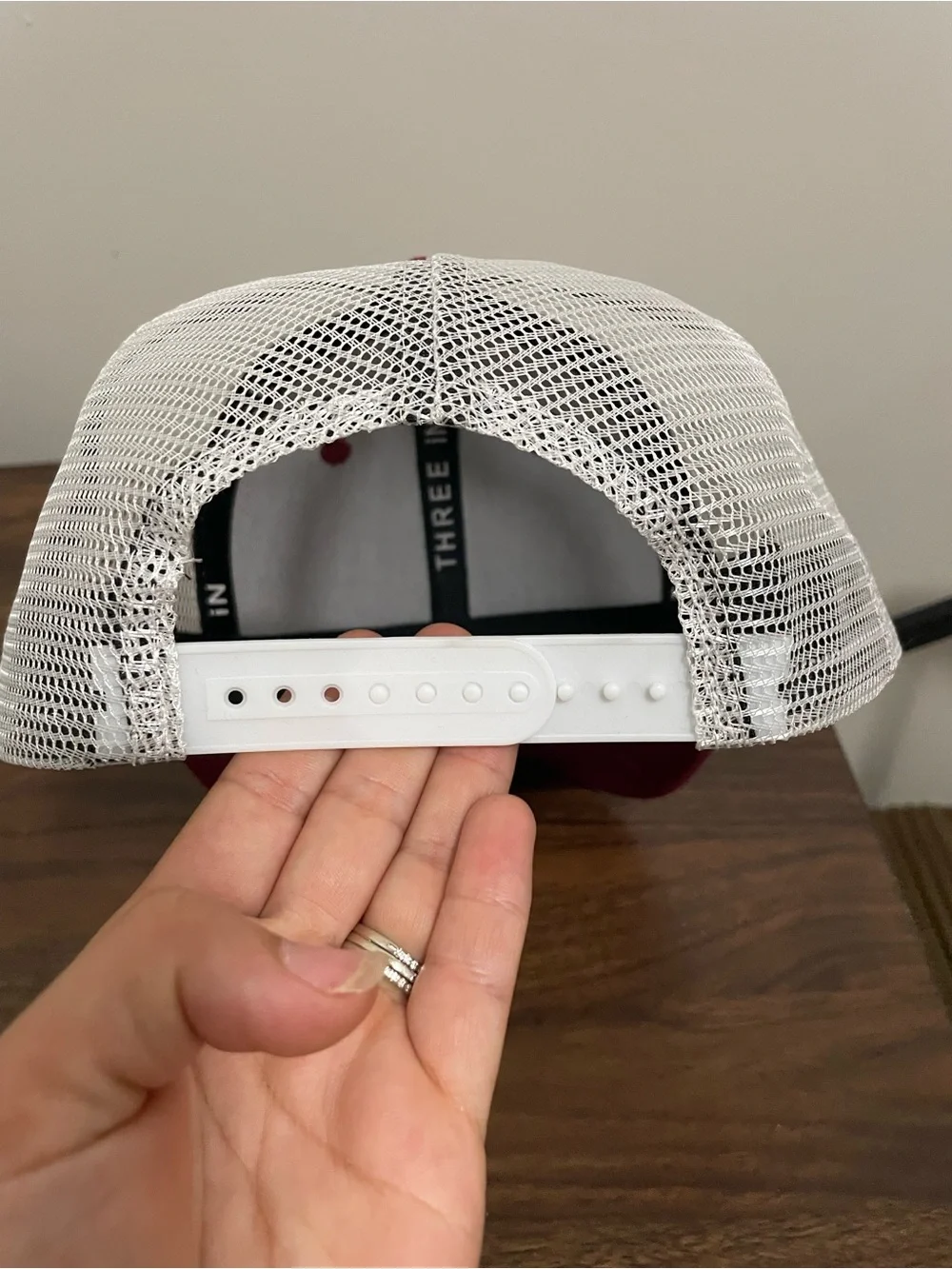Red & White Sea Ray Adjustable Snap Closure Hat